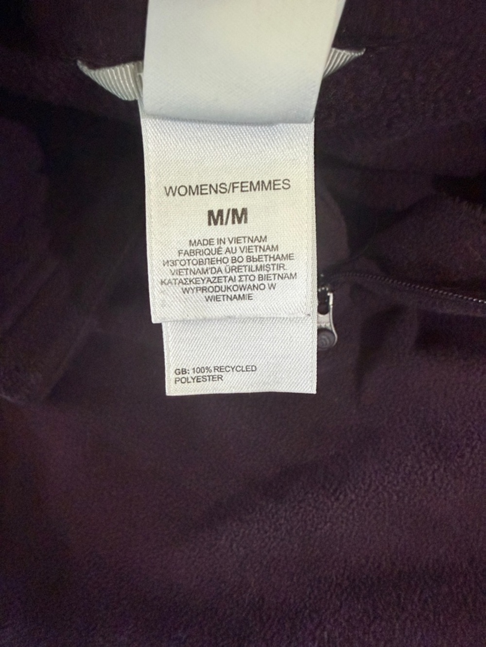 The North Face Women's Half-Zip Fleece Pullover Dark Purple Size Medium - Picture 3 of 10